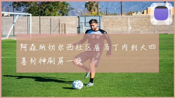 阿森纳切尔西社区盾马丁内利大四喜封神刷屏一夜